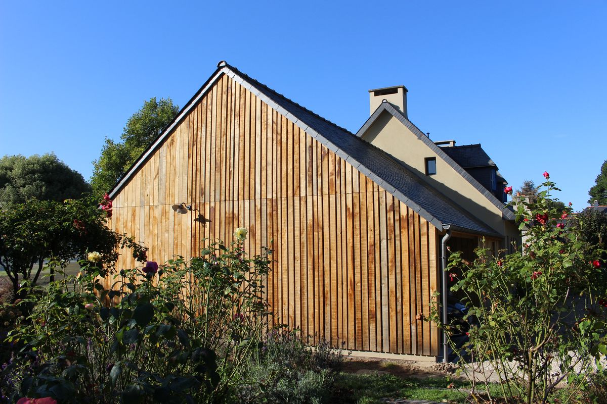 Perspective maison bois paille