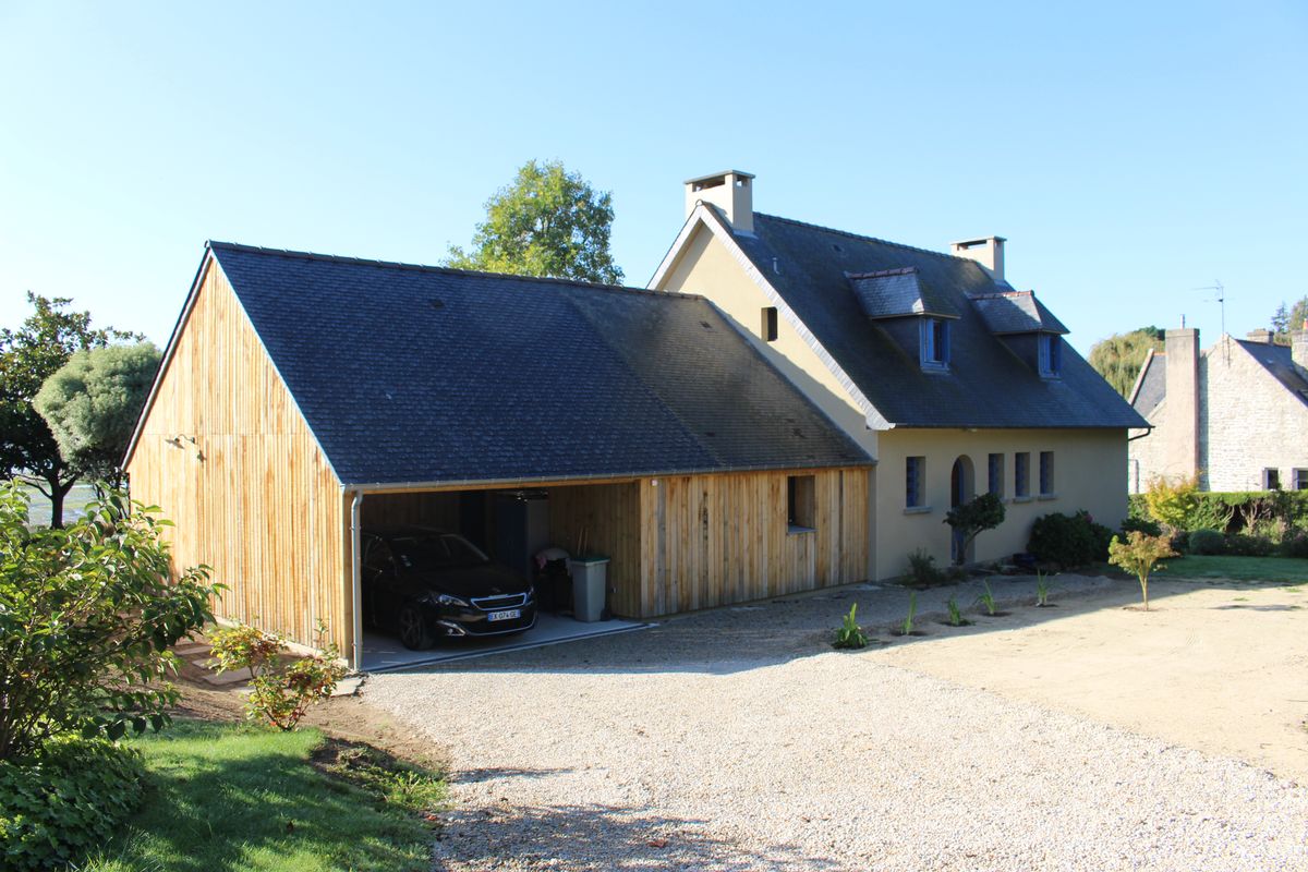 Coupe sur toiture végétalisée