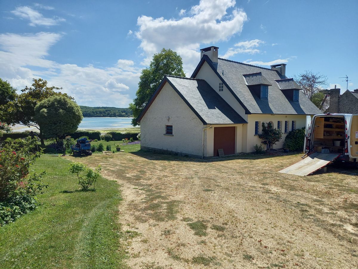Coupe maison passive bois paille