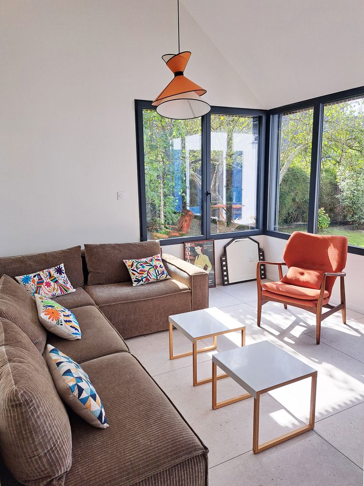 Coupe maison passive bois paille