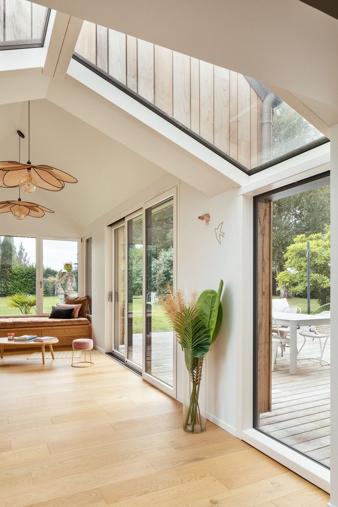 Coupe sur toiture végétalisée